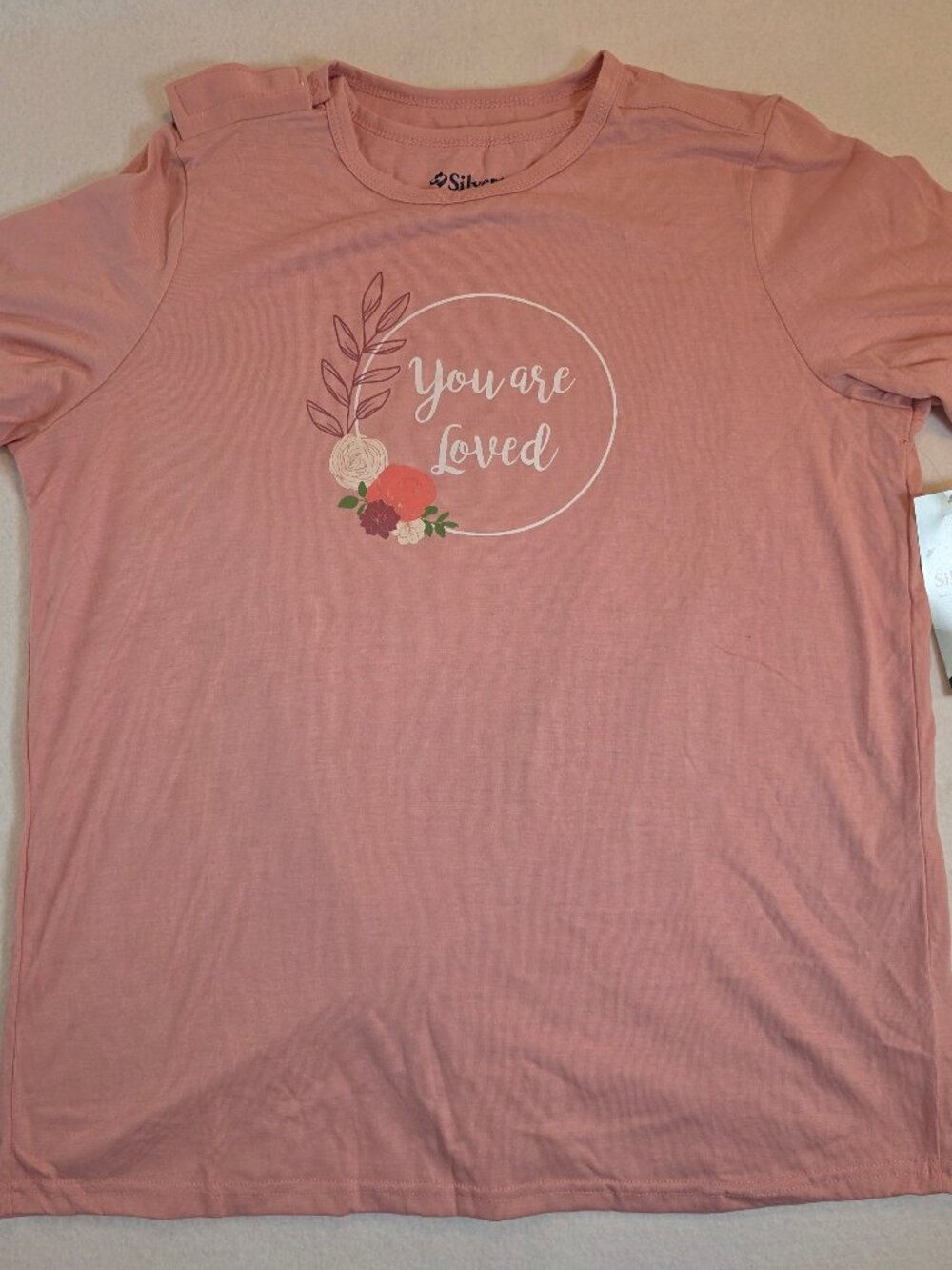 Silverts Adaptive Shirt You Are Loved Medium NWT - FLAW